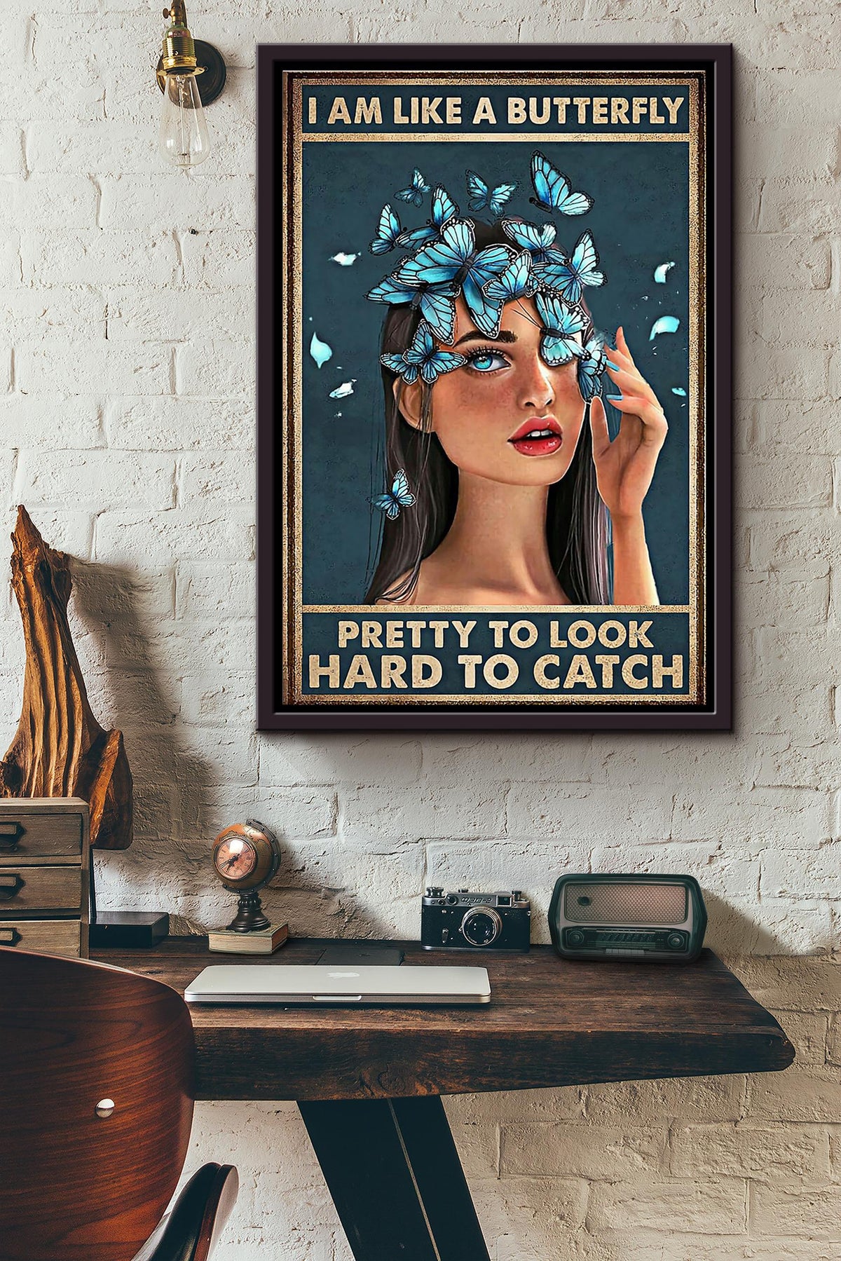 Butterfly Gift_Xhlhfkrx Framed Matte Canvas