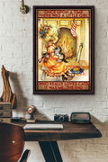 Once Upon A Time There Was A Little Girl Who Really Loved Cats The End Quote Poster Framed Matte Canvas