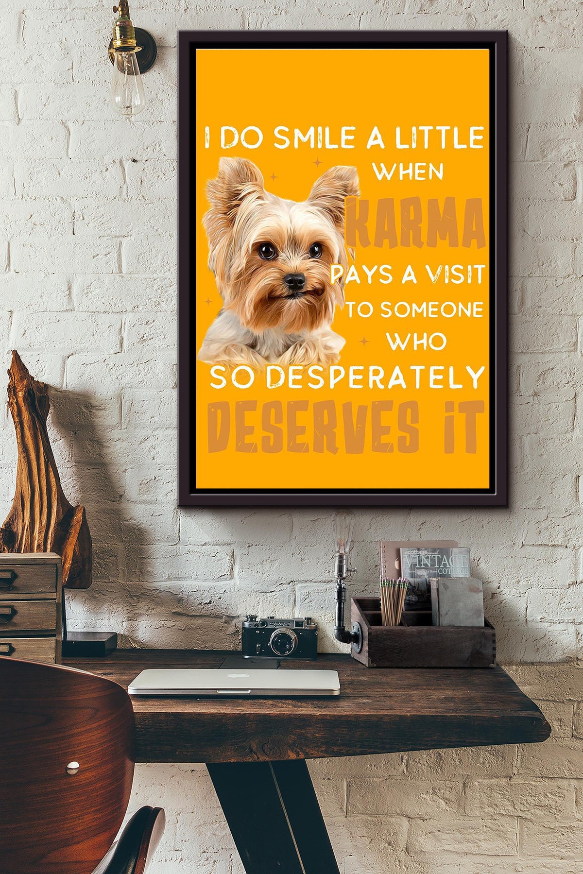 Yorkshire Smiles A Little Gift For You Framed Matte Canvas