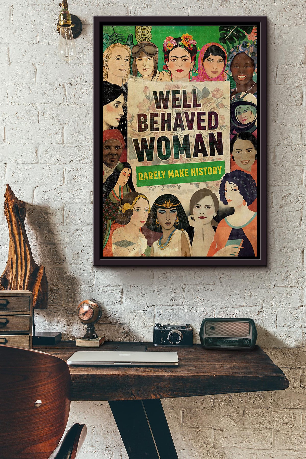 Some Girls Are Just Born With The Garden Poster Framed Matte Canvas