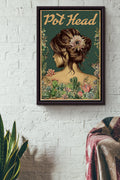 Pot Head Gardening Framed Matte Canvas