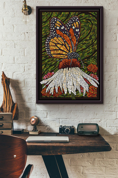 Butterfly Art_Hp8qjweh Framed Matte Canvas