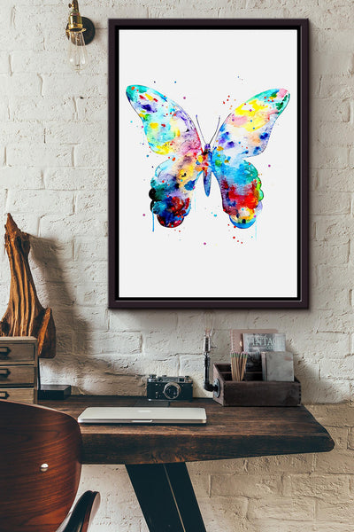 Butterfly Art_Hlus2rsz Framed Matte Canvas