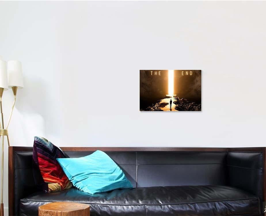 Cave Rock Landscape Fantasy Foggy Smoke, Fantasy Premium Multi Canvas Prints, Multi Piece Panel Canvas Home Decor, Luxury Gallery Wall Fine Art