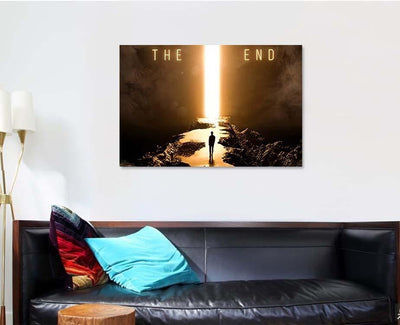 Cave Rock Landscape Fantasy Foggy Smoke, Fantasy Premium Multi Canvas Prints, Multi Piece Panel Canvas Home Decor, Luxury Gallery Wall Fine Art