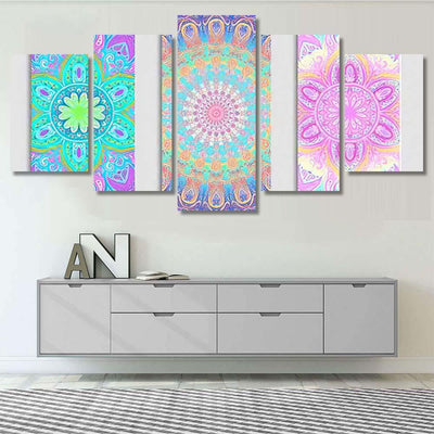 Yoga Card Flyer Poster Mat Design Mandala Multi Panel Canvas Print Home Decor Wall Art Gift IDeas Poster Canvas Gallery Framed Prints, Canvas