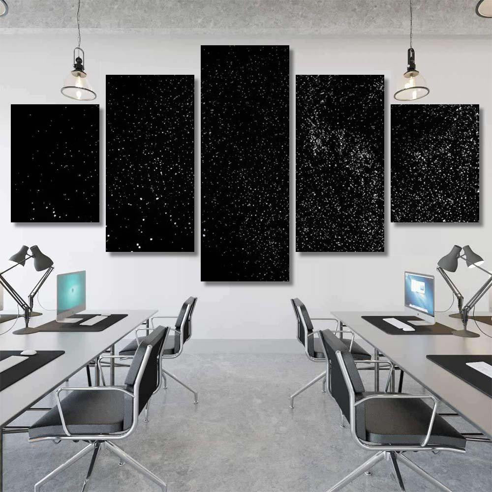 Grainy Abstract Texture On Black Background 1  1 Galaxy Sky and Space Multi Piece Panel Canvas Home Decor Housewarming Gift Ideas Poster Canvas Gallery Prints
