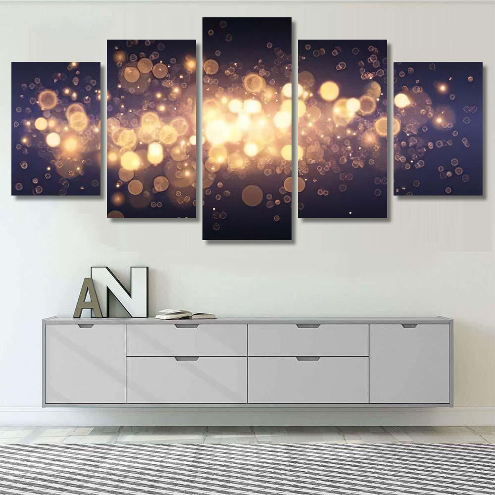 Light Gold Background 1 Galaxy Sky and Space Multi Piece Panel Canvas Home Decor Housewarming Gift Ideas Poster Canvas Gallery Prints