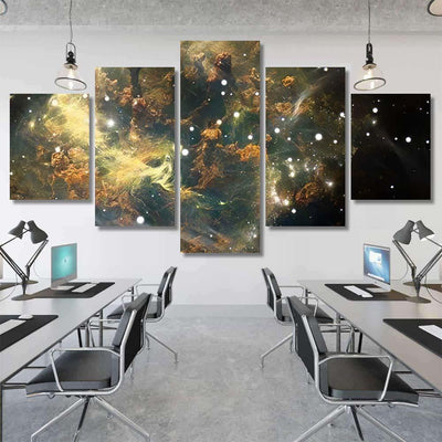 Nebula Cloud Gas Dust Blocks Light Galaxy Sky and Space Multi Piece Panel Canvas Home Decor Housewarming Gift Ideas Poster Canvas Gallery Prints