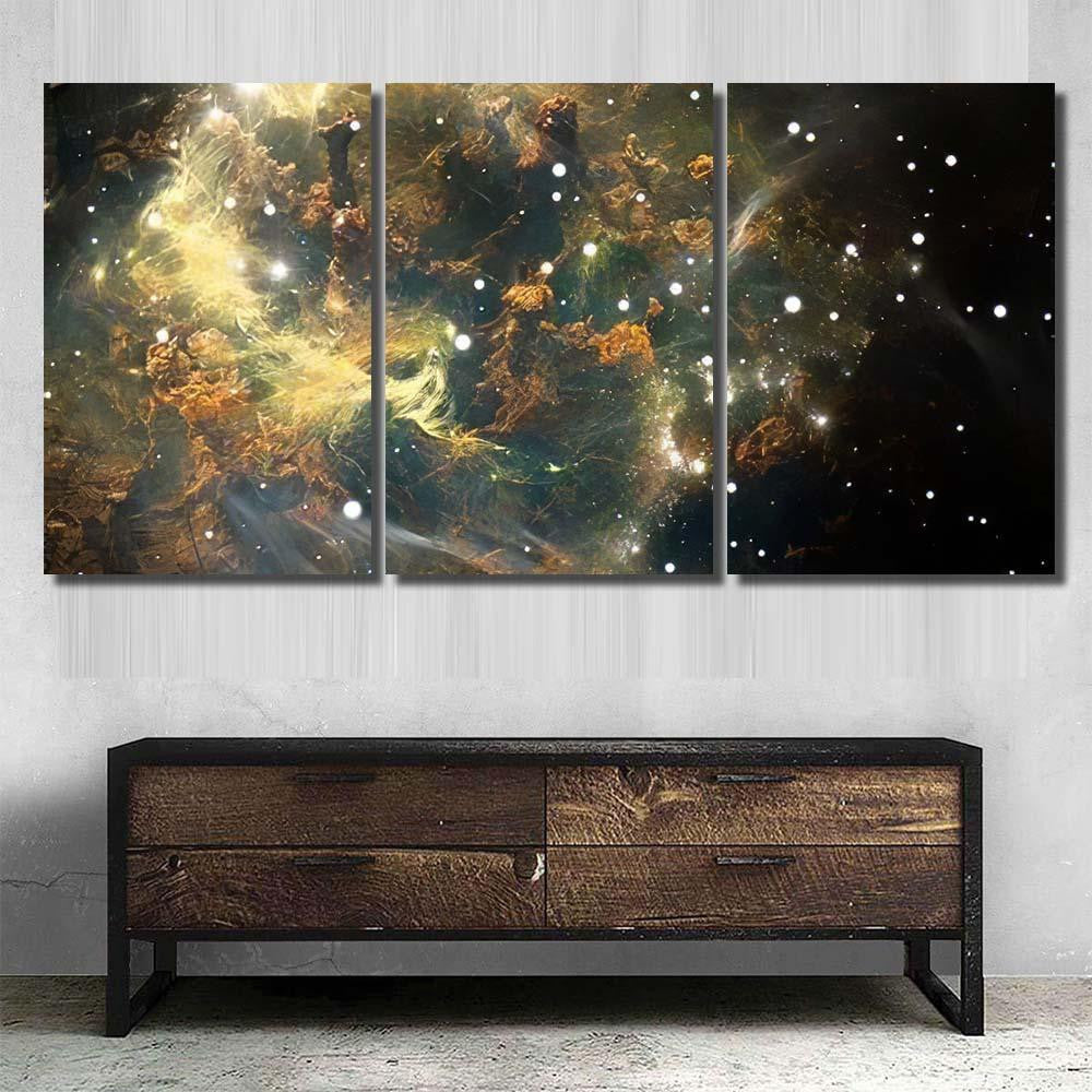 Nebula Cloud Gas Dust Blocks Light Galaxy Sky and Space Multi Piece Panel Canvas Home Decor Housewarming Gift Ideas Poster Canvas Gallery Prints
