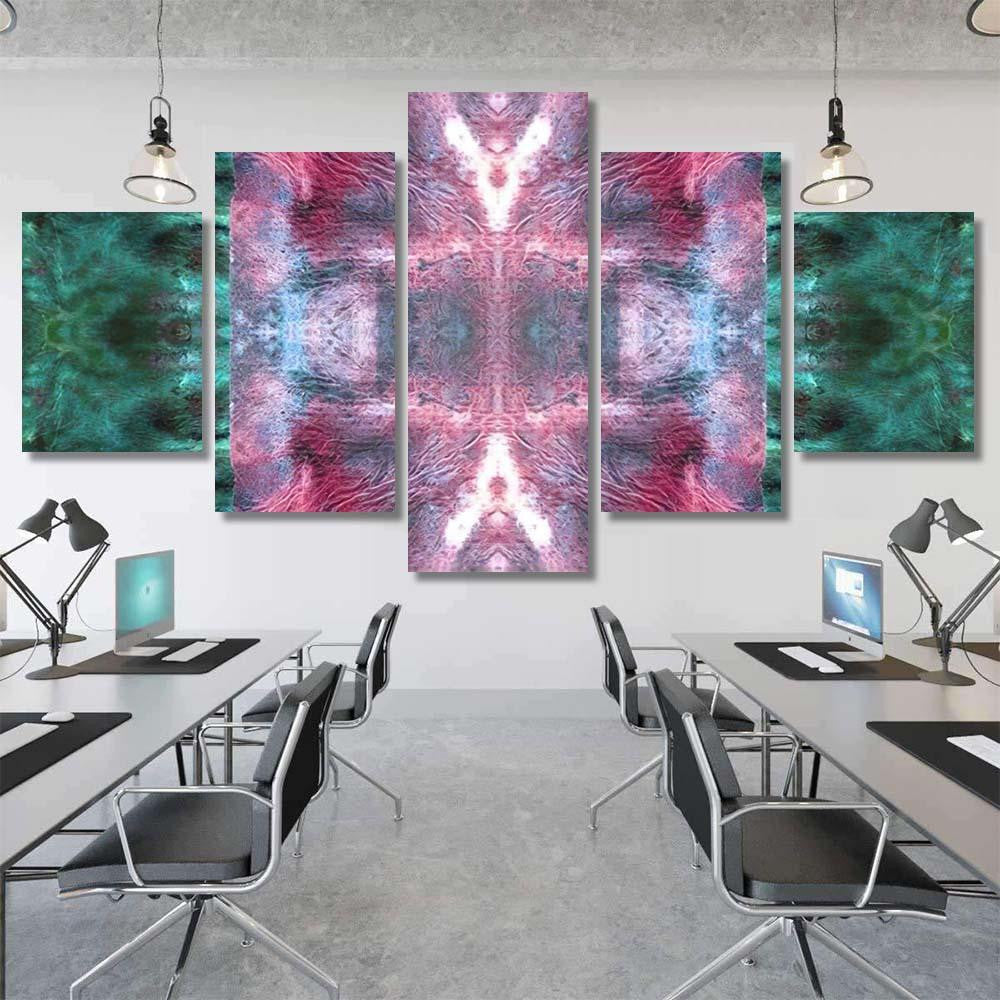 Psychedelic Endless Tone Rainbow Skin On Galaxy Sky and Space Multi Piece Panel Canvas Home Decor Housewarming Gift Ideas Poster Canvas Gallery Prints