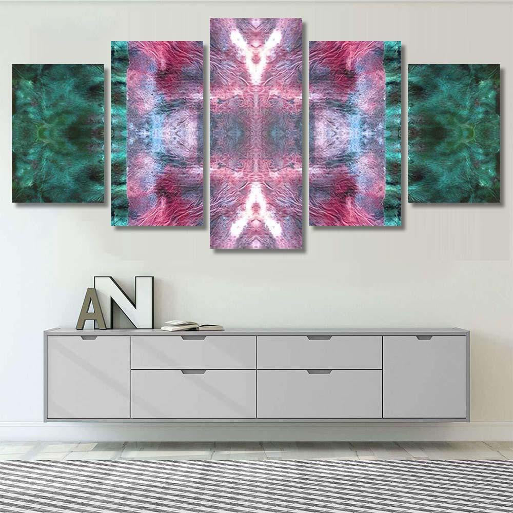 Psychedelic Endless Tone Rainbow Skin On Galaxy Sky and Space Multi Piece Panel Canvas Home Decor Housewarming Gift Ideas Poster Canvas Gallery Prints