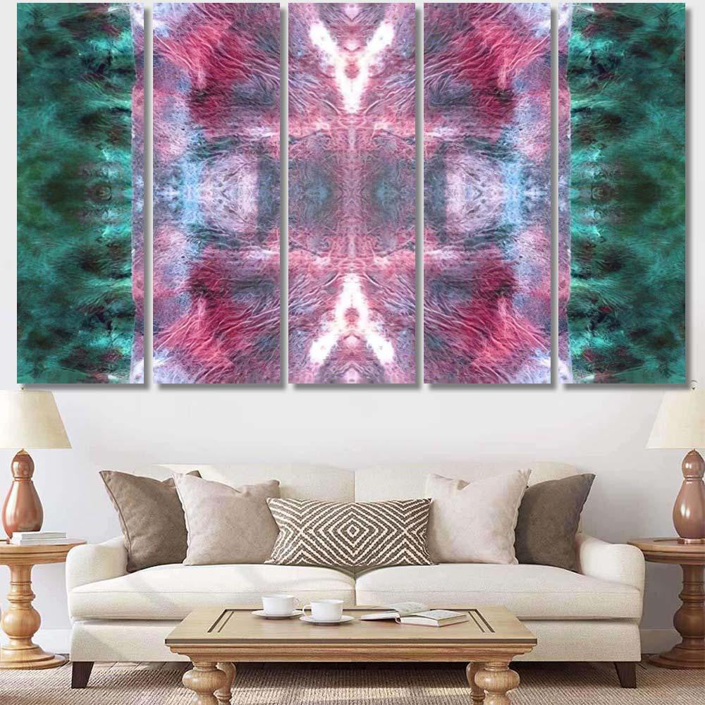 Psychedelic Endless Tone Rainbow Skin On Galaxy Sky and Space Multi Piece Panel Canvas Home Decor Housewarming Gift Ideas Poster Canvas Gallery Prints