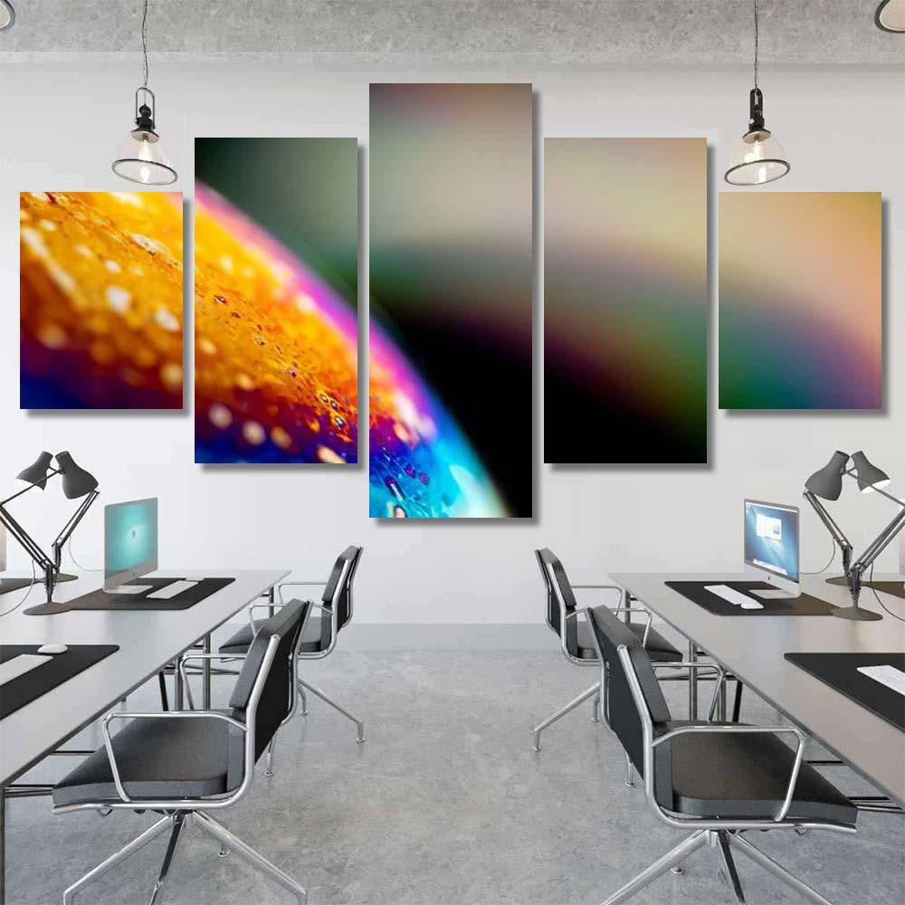 Psychedelic Abstract Planet Soap Bubble Light 22 Galaxy Sky and Space Multi Piece Panel Canvas Home Decor Housewarming Gift Ideas Poster Canvas Gallery Prints
