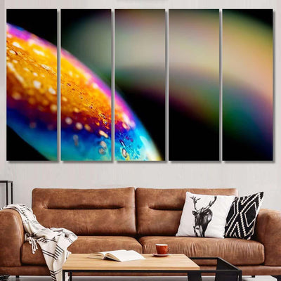 Psychedelic Abstract Planet Soap Bubble Light 22 Galaxy Sky and Space Multi Piece Panel Canvas Home Decor Housewarming Gift Ideas Poster Canvas Gallery Prints