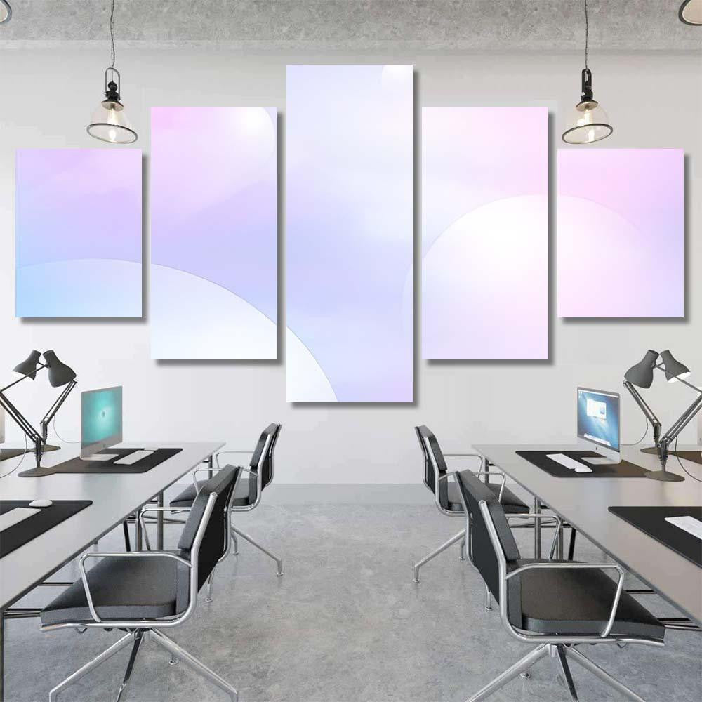 Illustration Fantasy Galaxy Background Pastel Color Galaxy Sky and Space Multi Piece Panel Canvas Home Decor Housewarming Gift Ideas Poster Canvas Gallery Prints