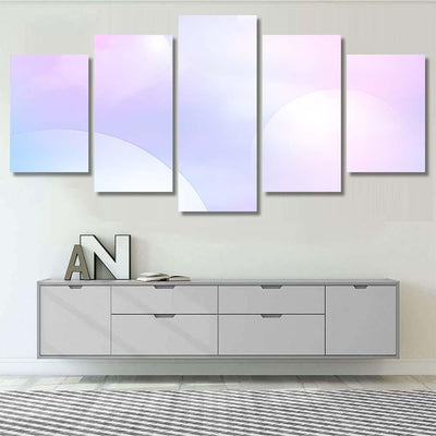 Illustration Fantasy Galaxy Background Pastel Color Galaxy Sky and Space Multi Piece Panel Canvas Home Decor Housewarming Gift Ideas Poster Canvas Gallery Prints