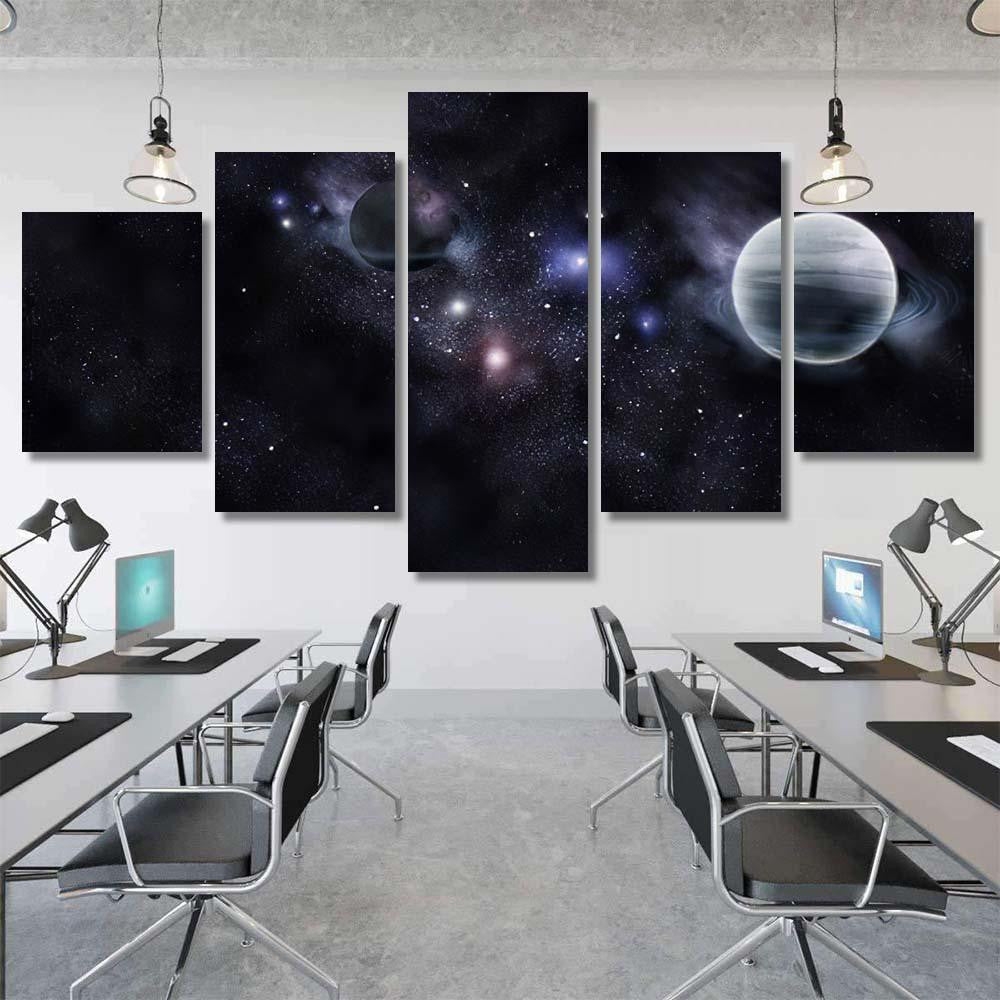 Planets Fantastic Space Elements This Image Galaxy Sky and Space Multi Piece Panel Canvas Home Decor Housewarming Gift Ideas Poster Canvas Gallery Prints