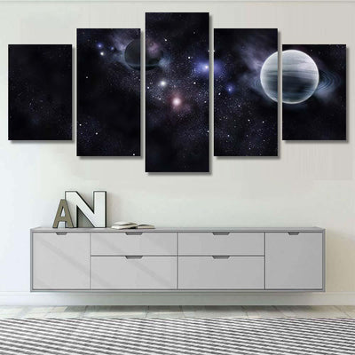 Planets Fantastic Space Elements This Image Galaxy Sky and Space Multi Piece Panel Canvas Home Decor Housewarming Gift Ideas Poster Canvas Gallery Prints
