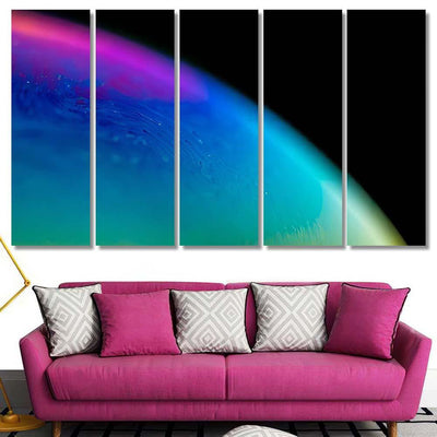 Psychedelic Abstract Planet Soap Bubble Light 24 Galaxy Sky and Space Multi Piece Panel Canvas Home Decor Housewarming Gift Ideas Poster Canvas Gallery Prints