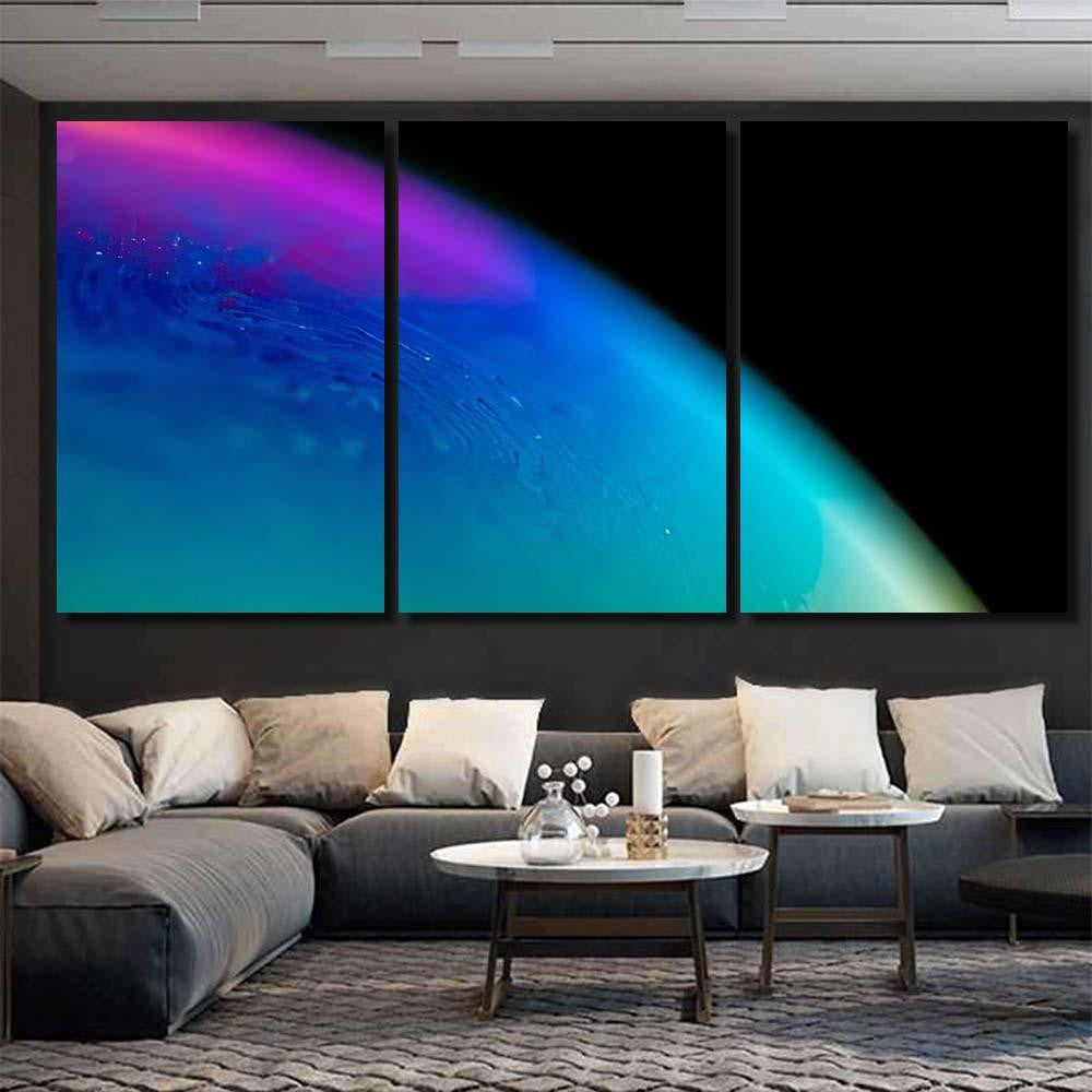 Psychedelic Abstract Planet Soap Bubble Light 24 Galaxy Sky and Space Multi Piece Panel Canvas Home Decor Housewarming Gift Ideas Poster Canvas Gallery Prints