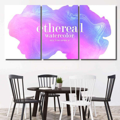 Painted Galaxy Water Color Splash Abstract Galaxy Sky and Space Multi Piece Panel Canvas Home Decor Housewarming Gift Ideas Poster Canvas Gallery Prints
