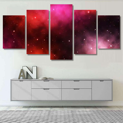 Space Galaxy Background Shining Stars Nebul A4 Galaxy Sky and Space Multi Piece Panel Canvas Home Decor Housewarming Gift Ideas Poster Canvas Gallery Prints