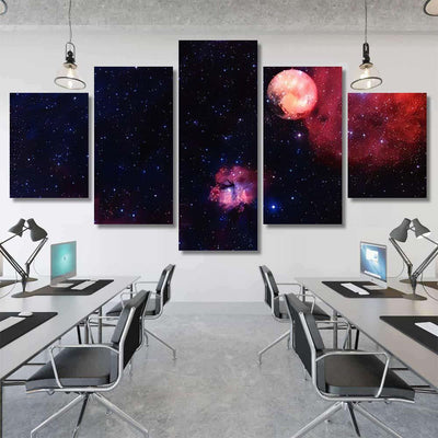 Pluto Awesome Quality Planets Solar System Galaxy Sky and Space Multi Piece Panel Canvas Home Decor Housewarming Gift Ideas Poster Canvas Gallery Prints