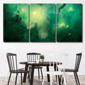Green Space Star Nebula Background Digital Galaxy Sky and Space Multi Piece Panel Canvas Home Decor Housewarming Gift Ideas Poster Canvas Gallery Prints
