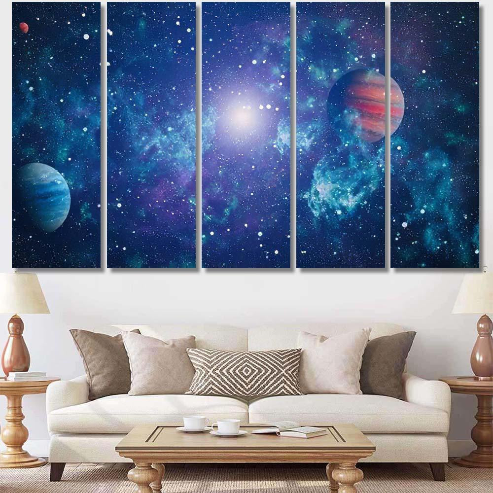Star Field Deep Space Many Light 1 1 Galaxy Sky and Space Multi Piece Panel Canvas Home Decor Housewarming Gift Ideas Poster Canvas Gallery Prints