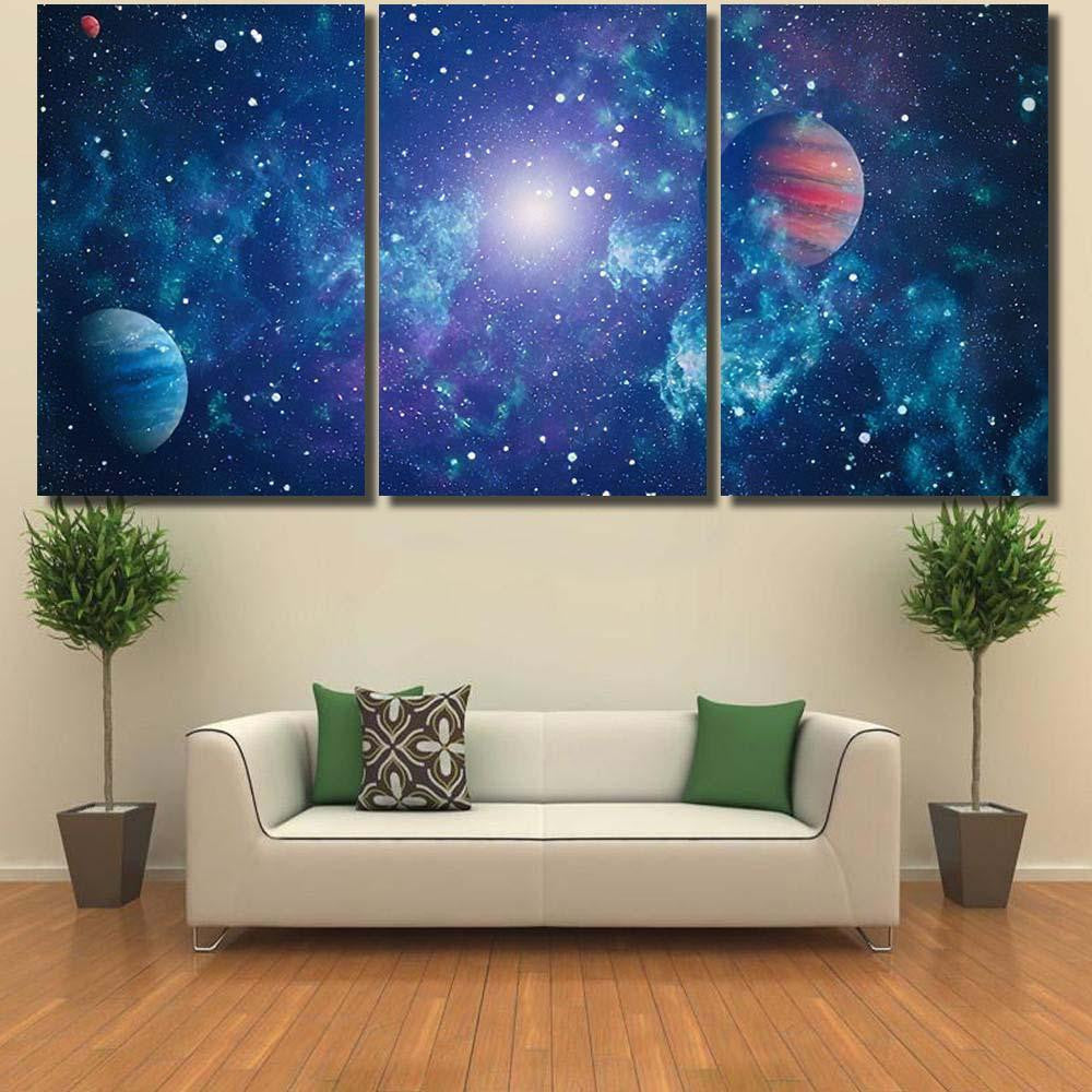 Star Field Deep Space Many Light 1 1 Galaxy Sky and Space Multi Piece Panel Canvas Home Decor Housewarming Gift Ideas Poster Canvas Gallery Prints