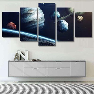 Planets Solar System Elements This Image 1 Galaxy Sky and Space Multi Piece Panel Canvas Home Decor Housewarming Gift Ideas Poster Canvas Gallery Prints