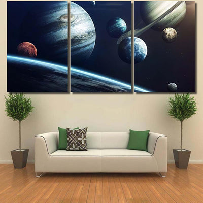 Planets Solar System Elements This Image 1 Galaxy Sky and Space Multi Piece Panel Canvas Home Decor Housewarming Gift Ideas Poster Canvas Gallery Prints