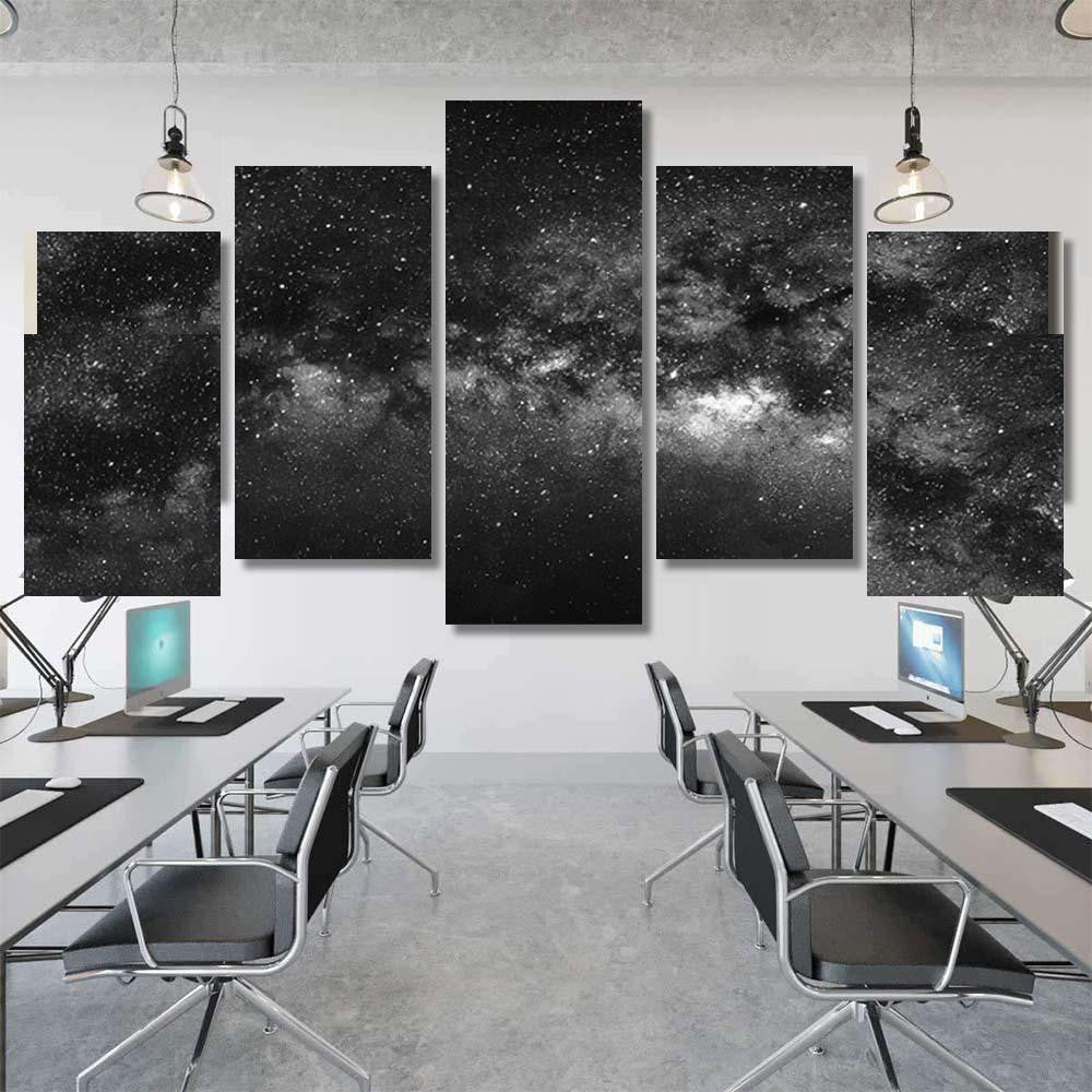 Nature View Milky Way Galaxy Star Galaxy Sky and Space Multi Piece Panel Canvas Home Decor Housewarming Gift Ideas Poster Canvas Gallery Prints