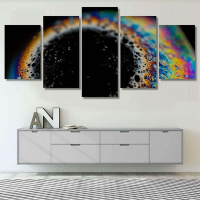 Psychedelic Abstract Planetlike Soap Bubble Light 1  1 Galaxy Sky and Space Multi Piece Panel Canvas Home Decor Housewarming Gift Ideas Poster Canvas Gallery Prints