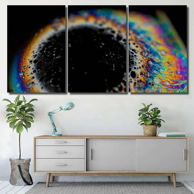 Psychedelic Abstract Planetlike Soap Bubble Light 1  1 Galaxy Sky and Space Multi Piece Panel Canvas Home Decor Housewarming Gift Ideas Poster Canvas Gallery Prints