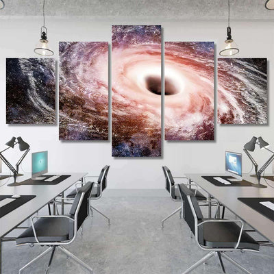 Hole Black Space Way Fiction Hydrogen 1  1 Galaxy Sky and Space Multi Piece Panel Canvas Home Decor Housewarming Gift Ideas Poster Canvas Gallery Prints