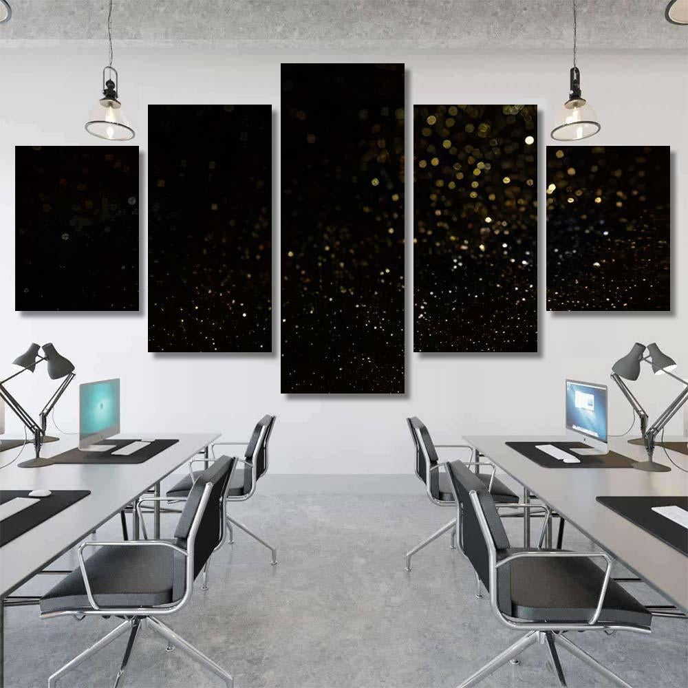 Glitter Vintage Lights Frame Darkglitter Wonderful 1 Galaxy Sky and Space Multi Piece Panel Canvas Home Decor Housewarming Gift Ideas Poster Canvas Gallery Prints
