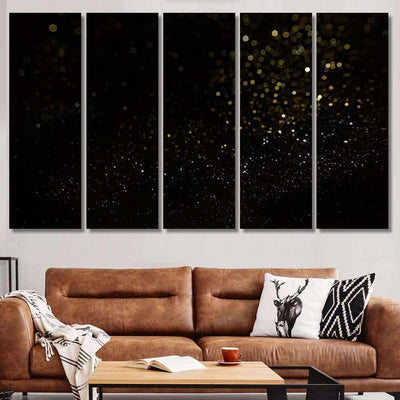 Glitter Vintage Lights Frame Darkglitter Wonderful 1 Galaxy Sky and Space Multi Piece Panel Canvas Home Decor Housewarming Gift Ideas Poster Canvas Gallery Prints