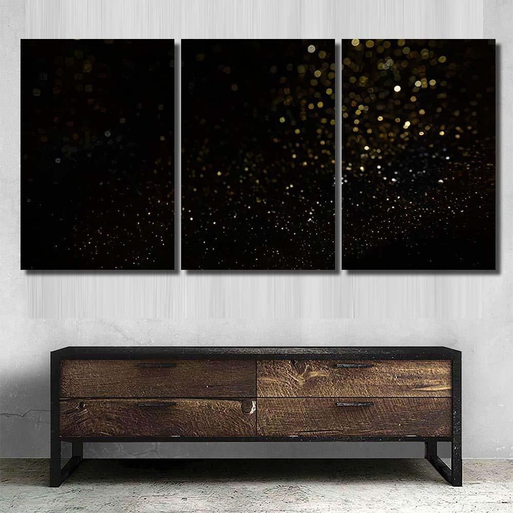 Glitter Vintage Lights Frame Darkglitter Wonderful 1 Galaxy Sky and Space Multi Piece Panel Canvas Home Decor Housewarming Gift Ideas Poster Canvas Gallery Prints