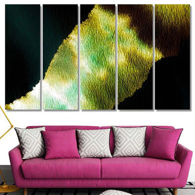 Grey Extraterrestrial Watercolor Grunge Bright Green Galaxy Sky and Space Multi Piece Panel Canvas Home Decor Housewarming Gift Ideas Poster Canvas Gallery Prints