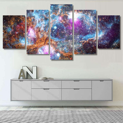 Reflection Nebula Site Star Formation Elements 1 Galaxy Sky and Space Multi Piece Panel Canvas Home Decor Housewarming Gift Ideas Poster Canvas Gallery Prints