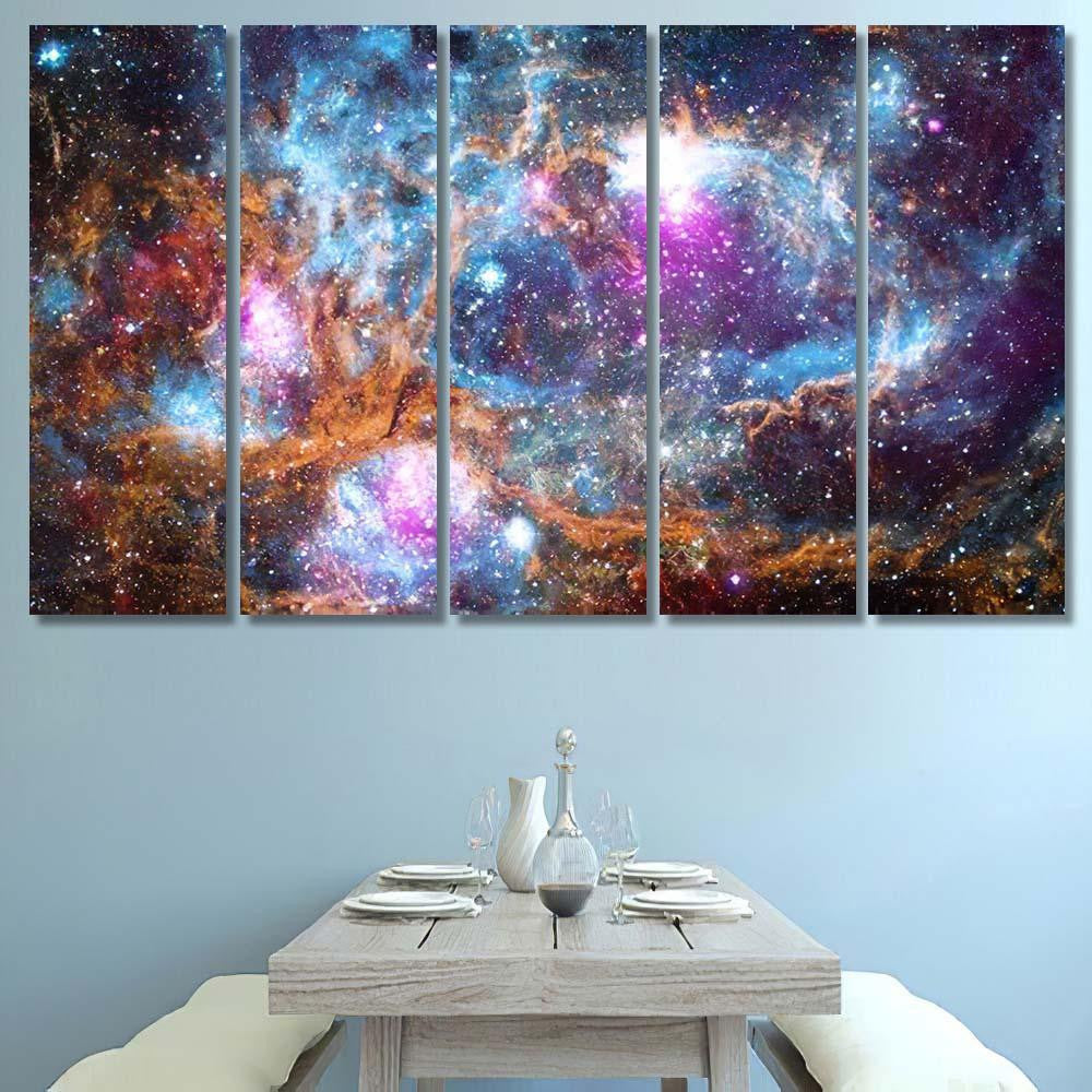 Reflection Nebula Site Star Formation Elements 1 Galaxy Sky and Space Multi Piece Panel Canvas Home Decor Housewarming Gift Ideas Poster Canvas Gallery Prints