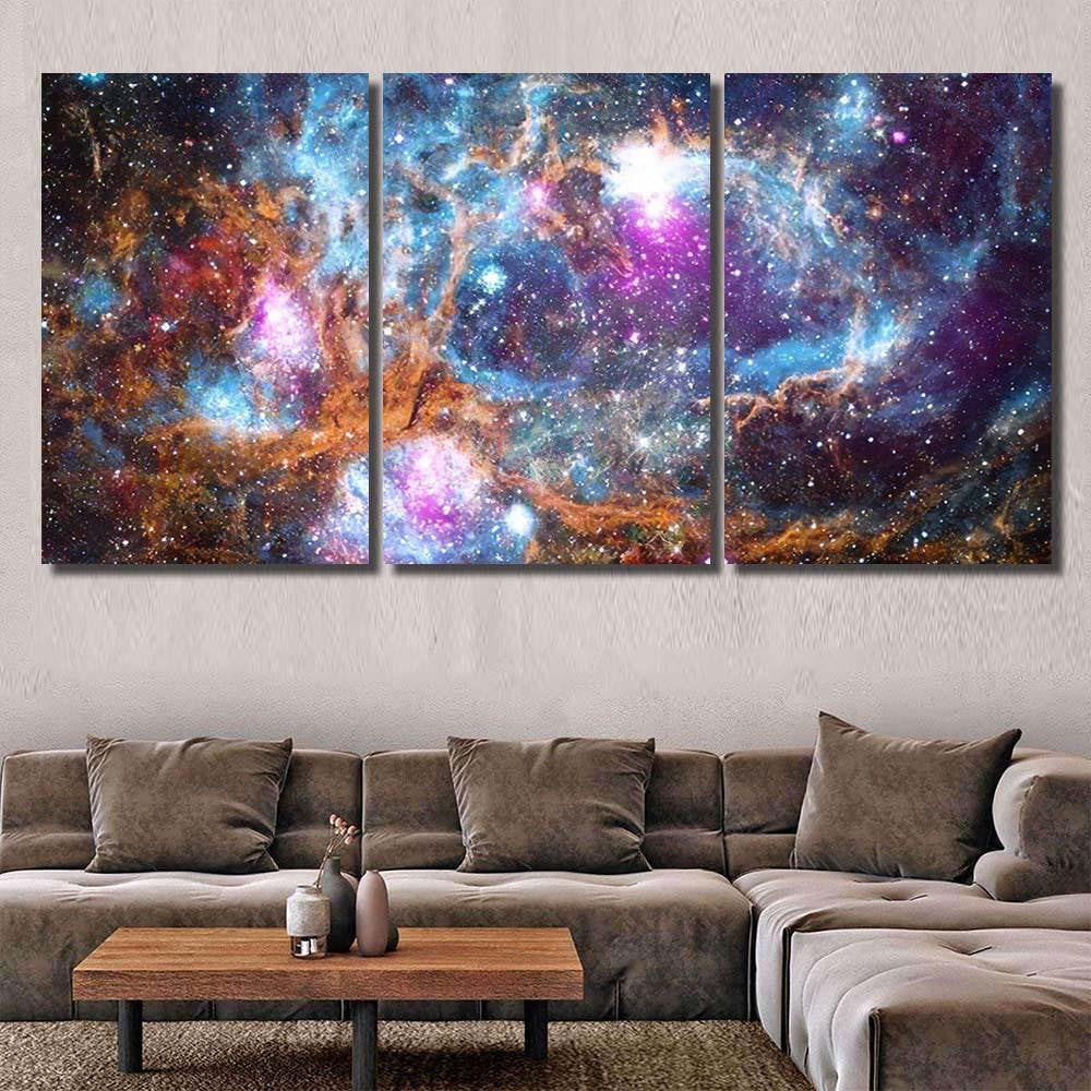 Reflection Nebula Site Star Formation Elements 1 Galaxy Sky and Space Multi Piece Panel Canvas Home Decor Housewarming Gift Ideas Poster Canvas Gallery Prints