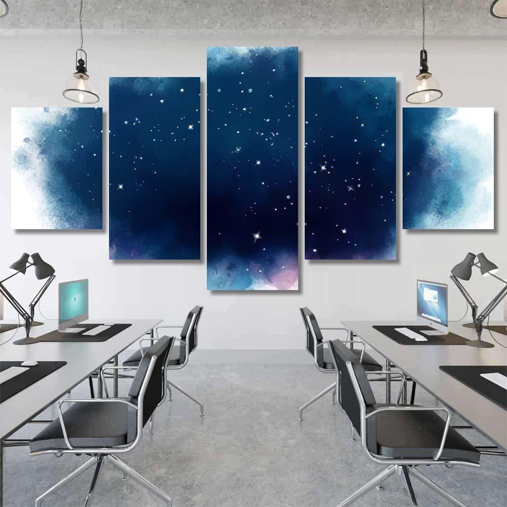 Star Field Galaxy Space Nebula Abstract 1 Galaxy Sky and Space Multi Piece Panel Canvas Home Decor Housewarming Gift Ideas Poster Canvas Gallery Prints