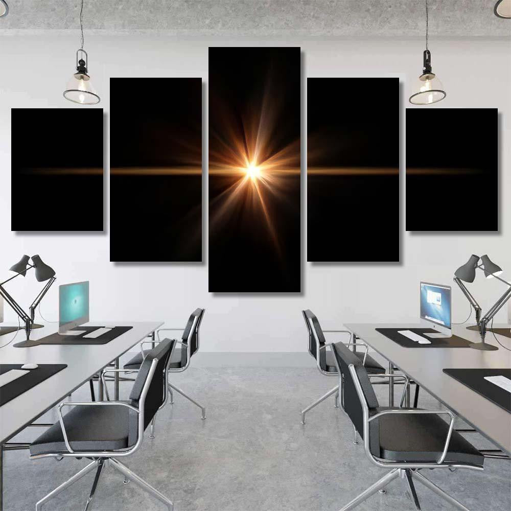 Star Flare Lens Galaxy Sky and Space Multi Piece Panel Canvas Home Decor Housewarming Gift Ideas Poster Canvas Gallery Prints