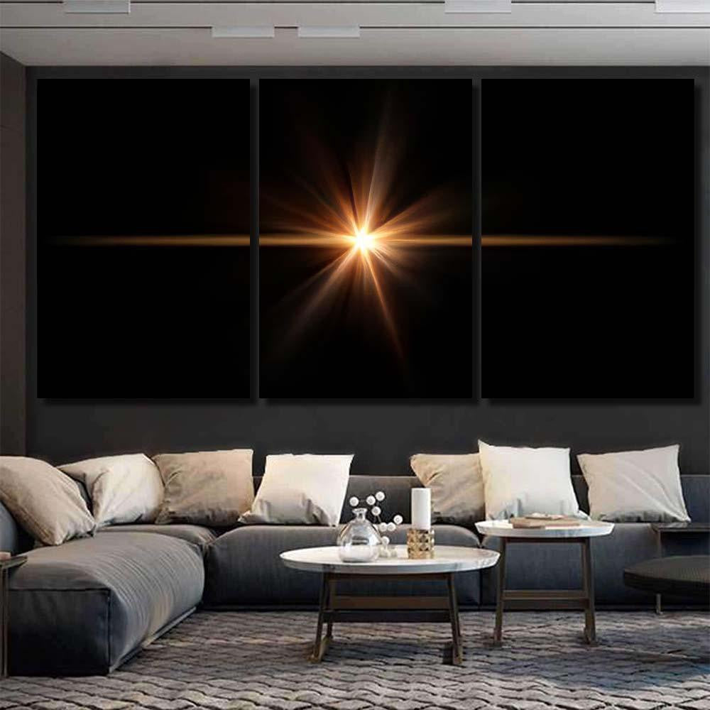 Star Flare Lens Galaxy Sky and Space Multi Piece Panel Canvas Home Decor Housewarming Gift Ideas Poster Canvas Gallery Prints