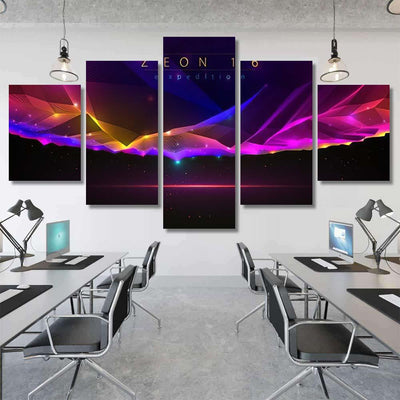 Science Fiction Vector Cosmic Illustration Space 1 Galaxy Sky and Space Multi Piece Panel Canvas Home Decor Housewarming Gift Ideas Poster Canvas Gallery Prints