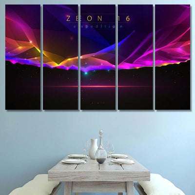 Science Fiction Vector Cosmic Illustration Space 1 Galaxy Sky and Space Multi Piece Panel Canvas Home Decor Housewarming Gift Ideas Poster Canvas Gallery Prints