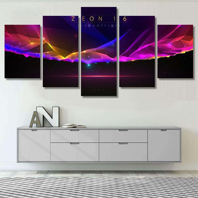 Science Fiction Vector Cosmic Illustration Space 1 Galaxy Sky and Space Multi Piece Panel Canvas Home Decor Housewarming Gift Ideas Poster Canvas Gallery Prints
